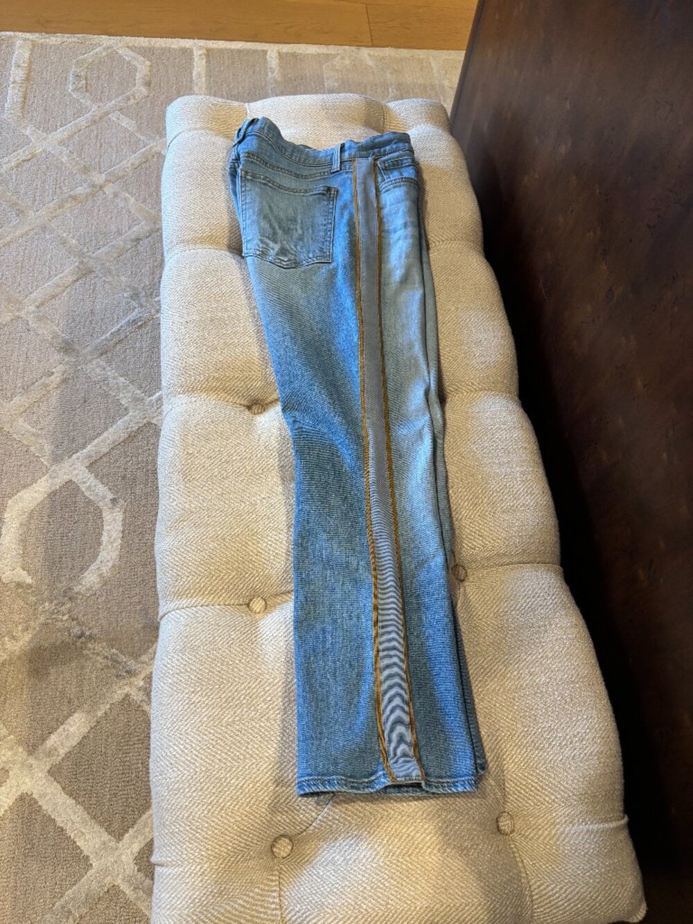 Carolyn High Waist Crop Baby Boot Jeans In Amsterdam